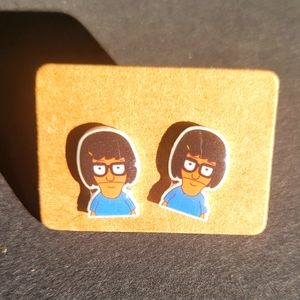 Bob's Burgers Tina Acrylic Stud Earrings